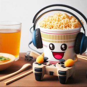 Noodles Gamer com cafeína no Japão
